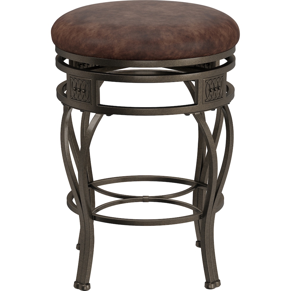 susan dark brown counter height stool   