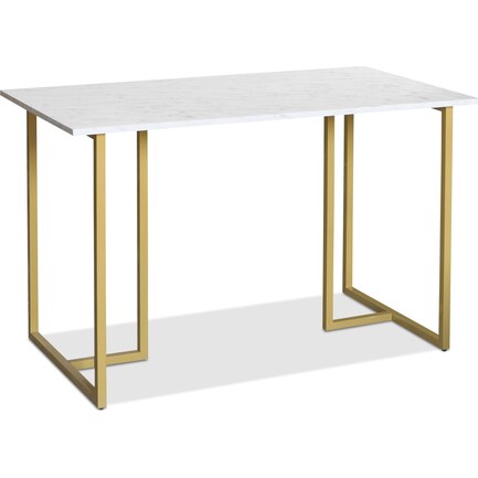 Susannah Marble Top Desk - Gold