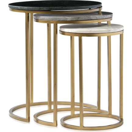 Sutton Marble Nesting End Tables