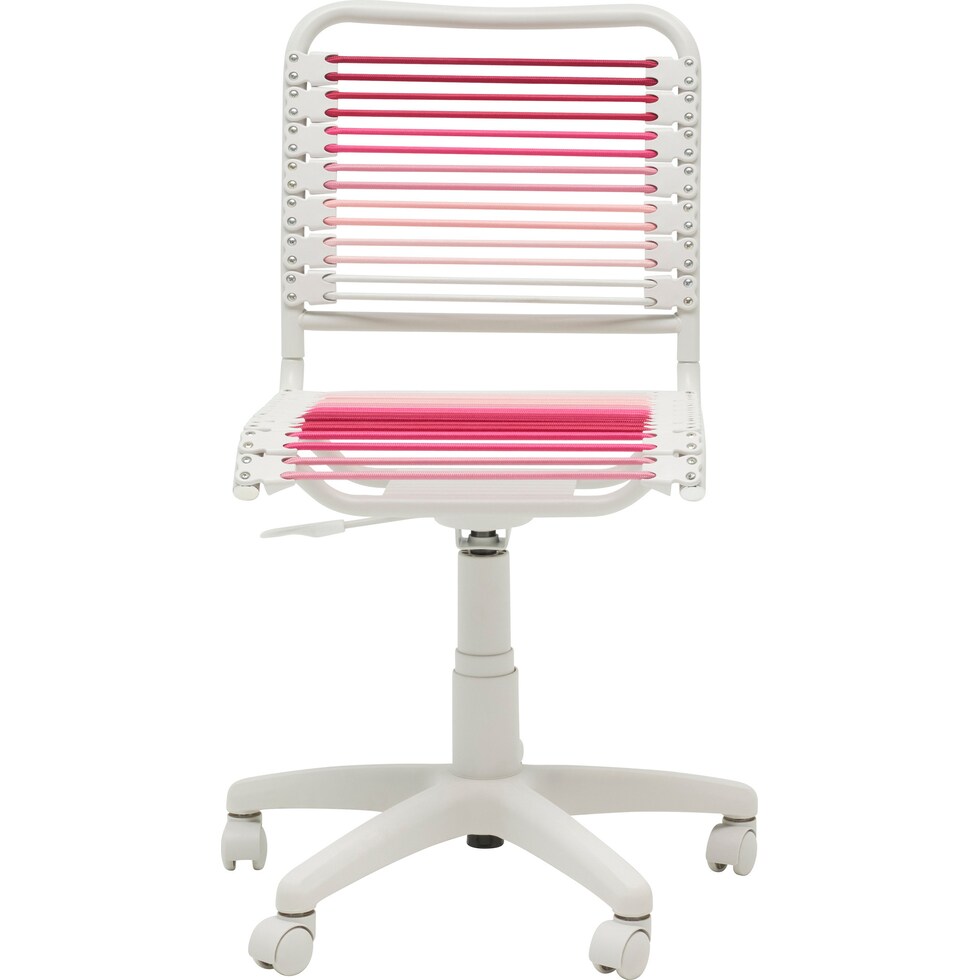 suze blush white office chair   