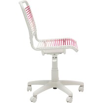suze blush white office chair   