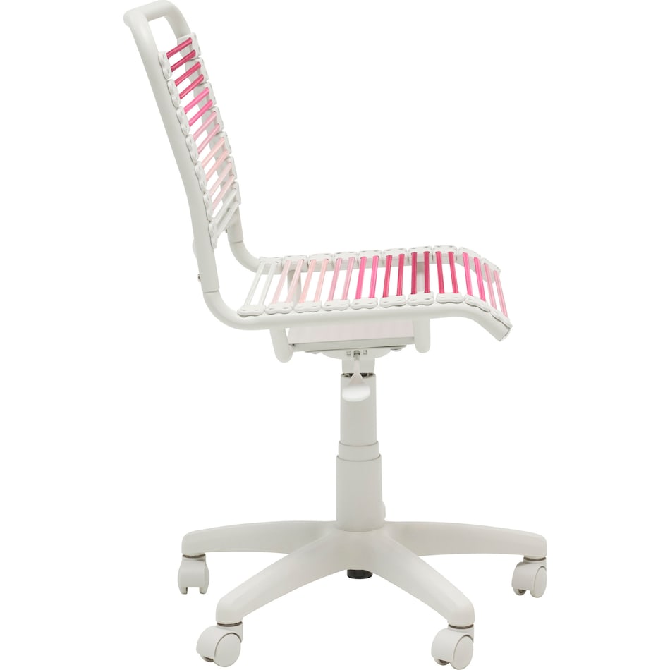 suze blush white office chair   