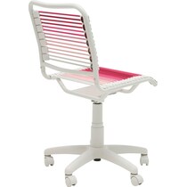 suze blush white office chair   