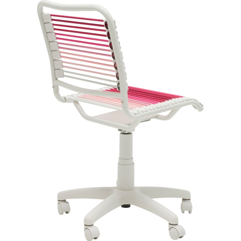 suze blush white office chair   