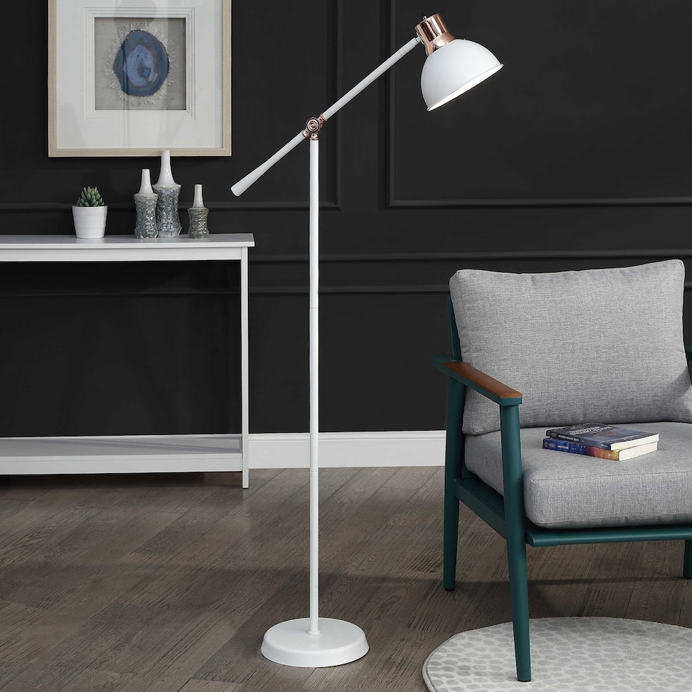 svetlana white floor lamp   