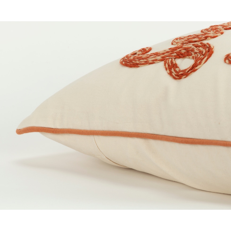 sweater weather rust accent pillow   