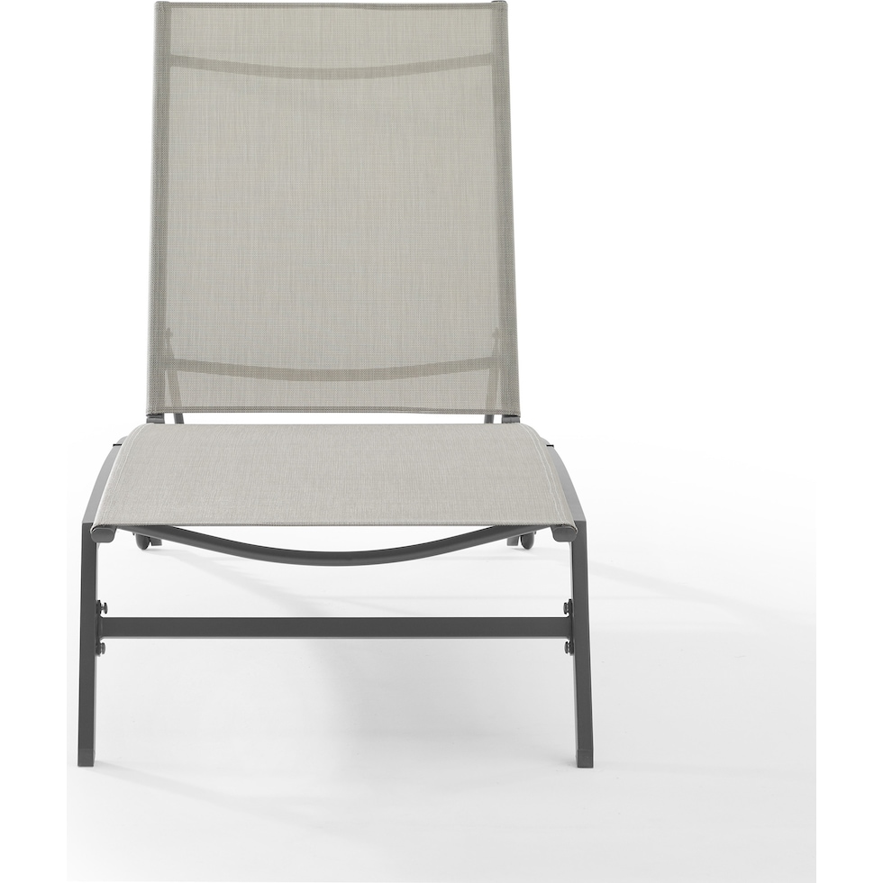 swell gray outdoor chaise   