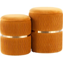 swift gold orange ottoman   