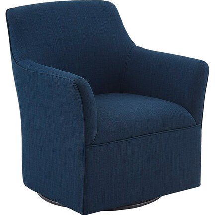 Sycamore Swivel Glider Chair - Blue