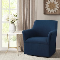 sycamore blue accent chair   