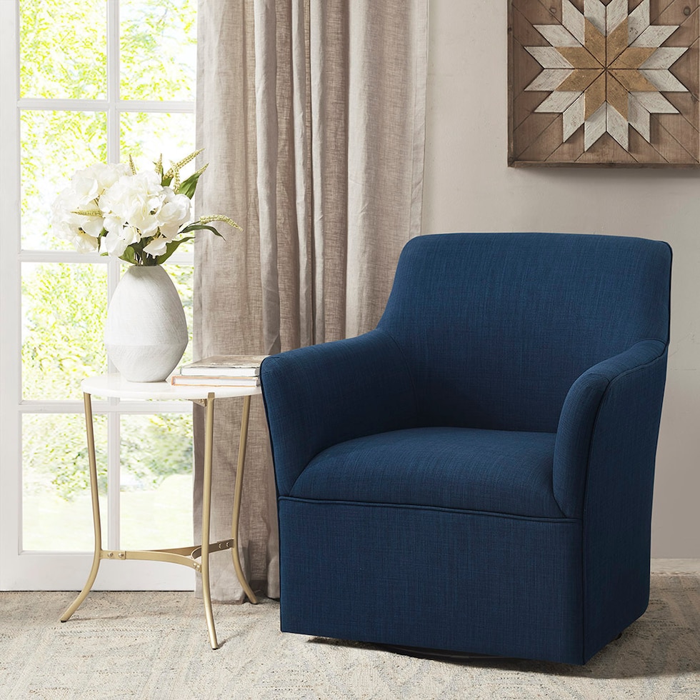 sycamore blue accent chair   