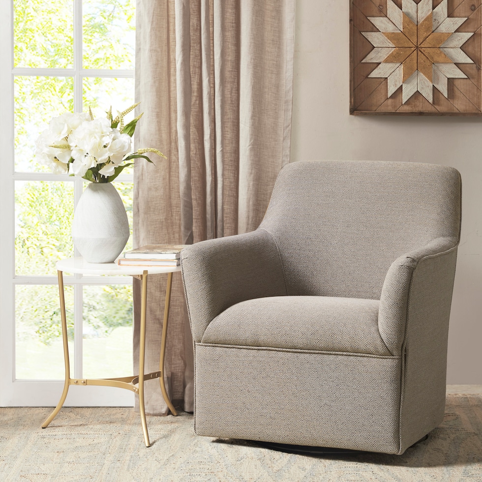 sycamore gray accent chair   