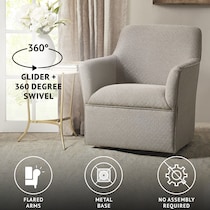 sycamore gray accent chair   
