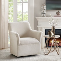 sycamore white accent chair   