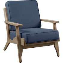 sylvain blue accent chair   