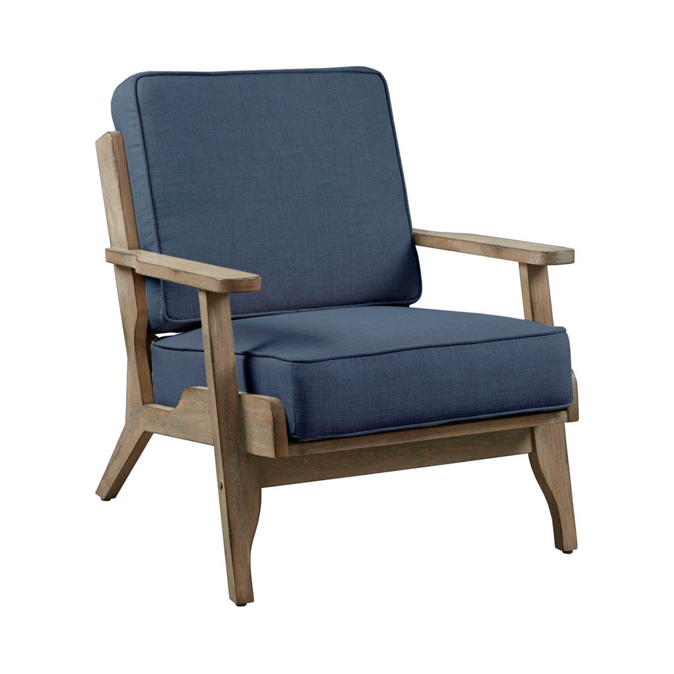 sylvain blue accent chair   