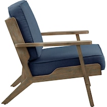 sylvain blue accent chair   