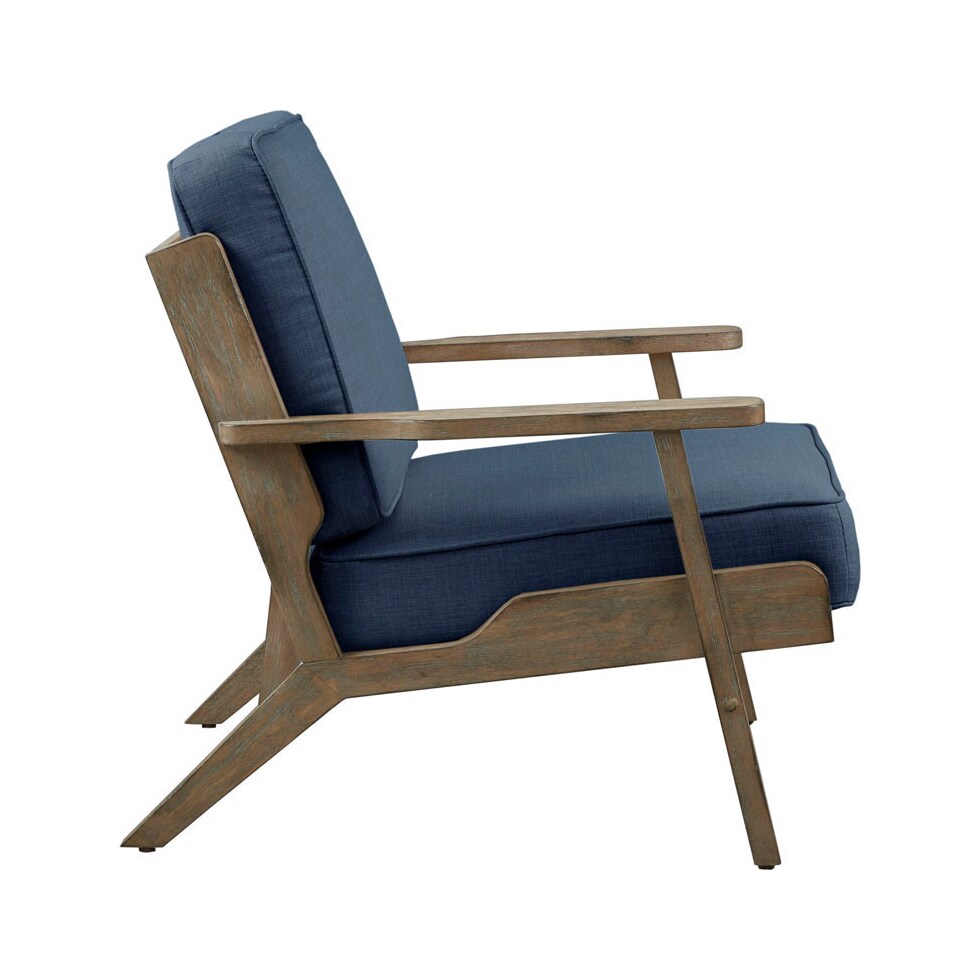 sylvain blue accent chair   