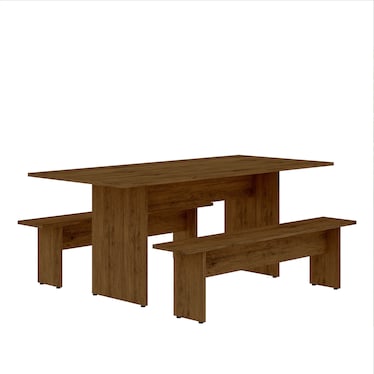 Sylvan Dining Table and 2 Benches