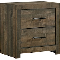 sylvester dark brown nightstand   