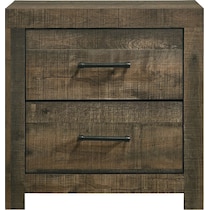 sylvester dark brown nightstand   