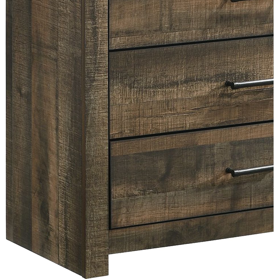 sylvester dark brown nightstand   