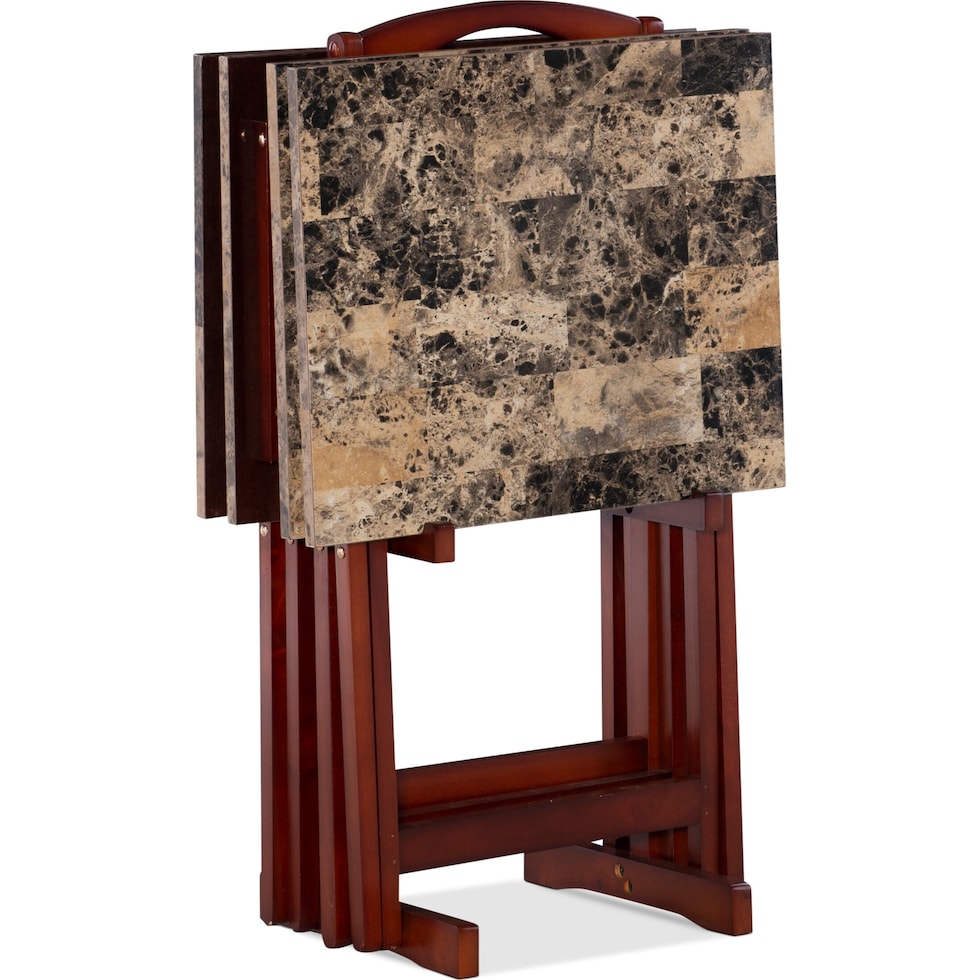 sylvia dark brown tray table   