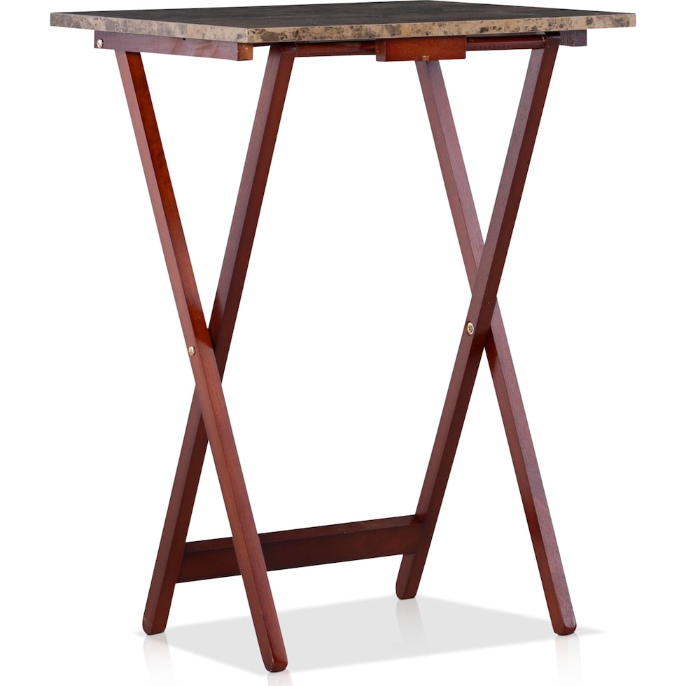 sylvia dark brown tray table   