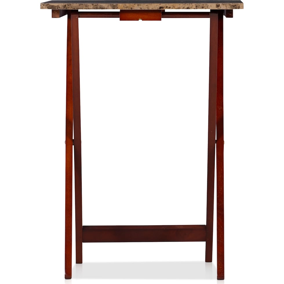 sylvia dark brown tray table   