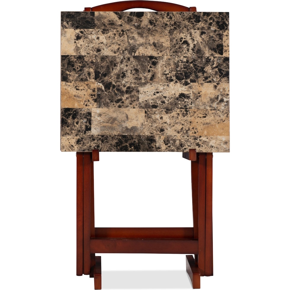 sylvia dark brown tray table   