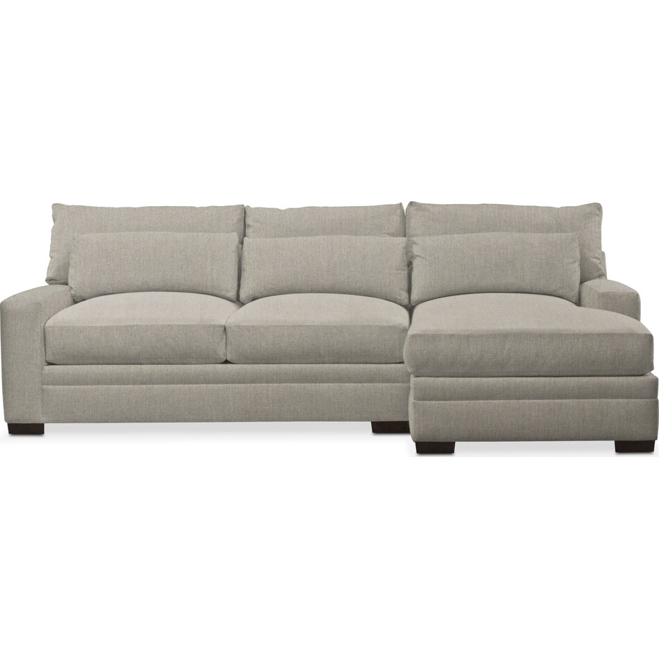 synergy oatmeal  pc sectional with right facing chaise   
