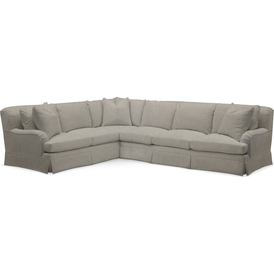 synergy oatmeal  pc sectional with right facing sofa   