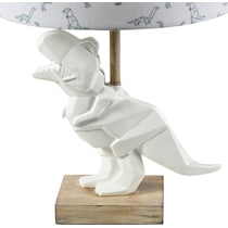 t rex white table lamp   