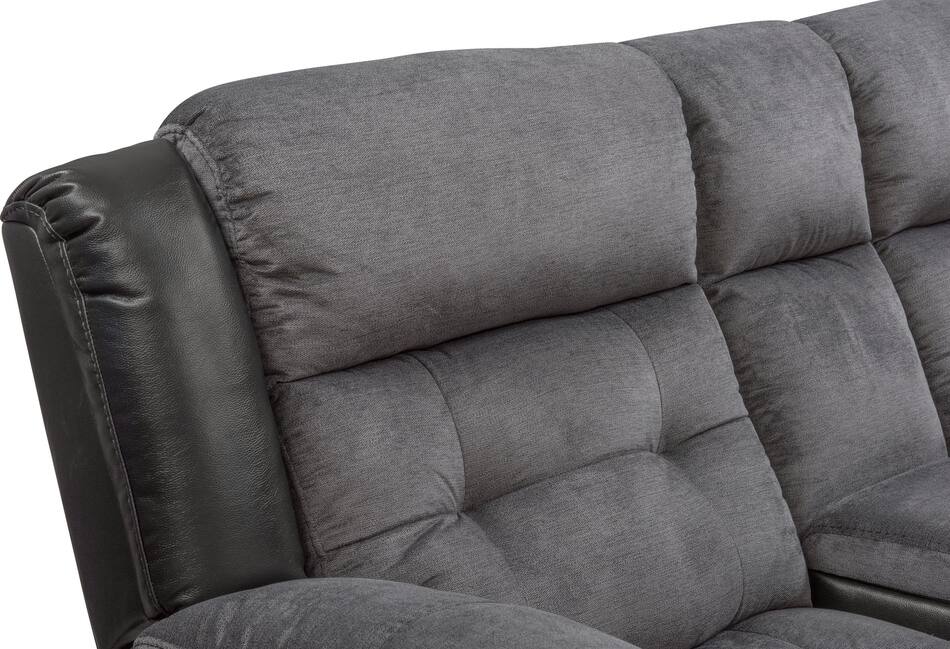 Manual Reclining Sofa, Loveseat and Glider Recliner Black American Signature Furniture
