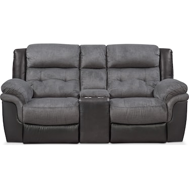 Tacoma Manual Reclining Loveseat - Black