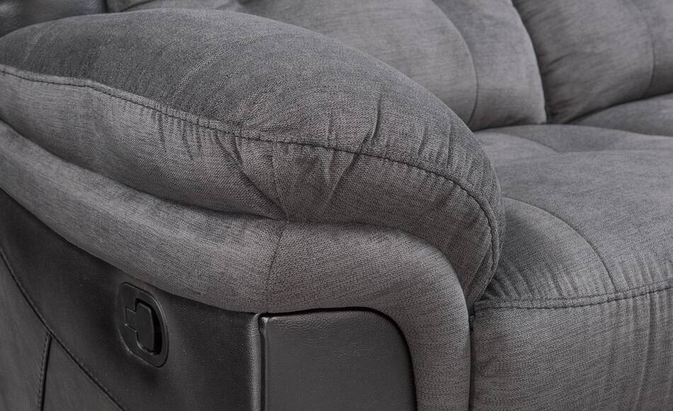 Manual Reclining Sofa Black American Signature Furniture