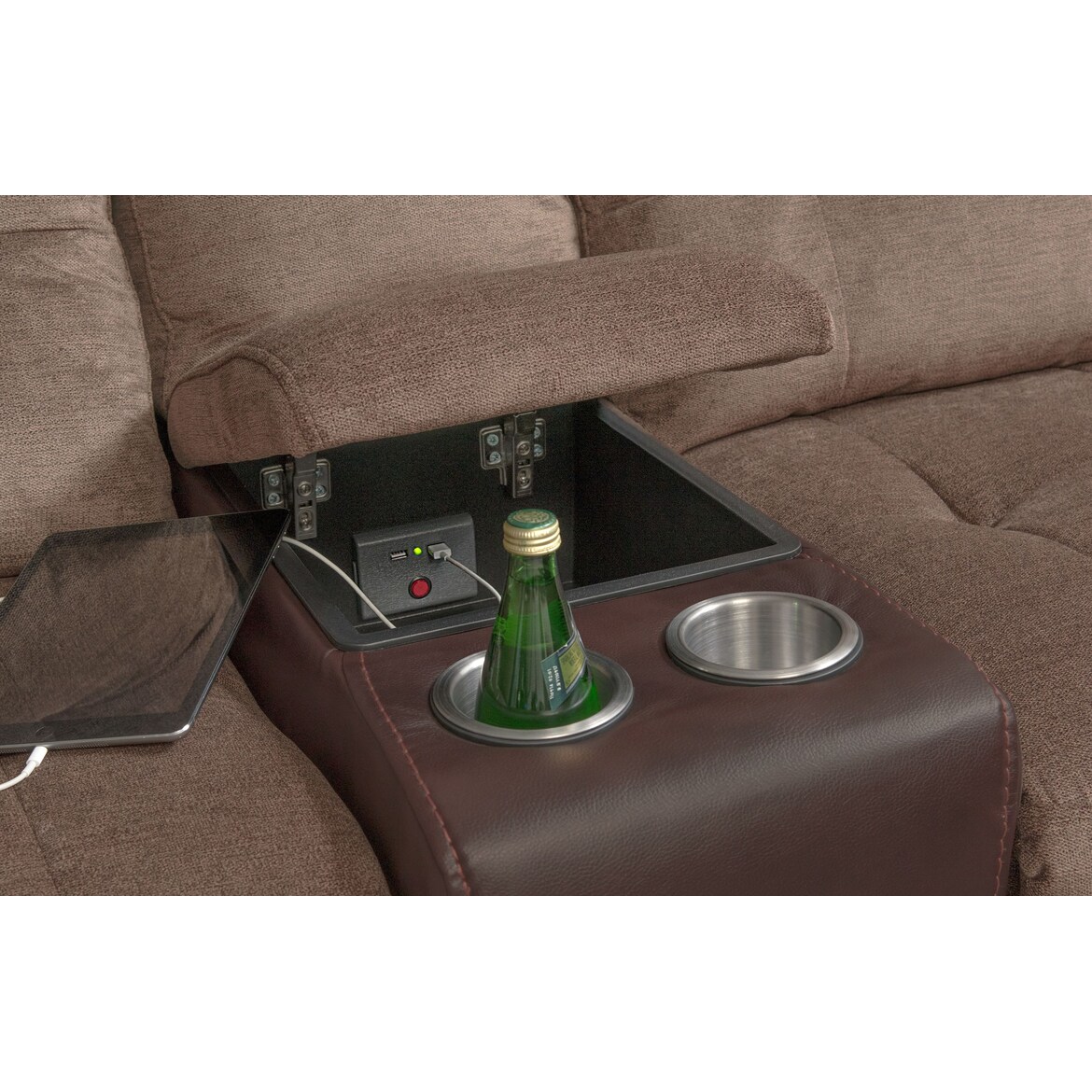 Manual Reclining Sofa and Loveseat Set American Signature Furniture