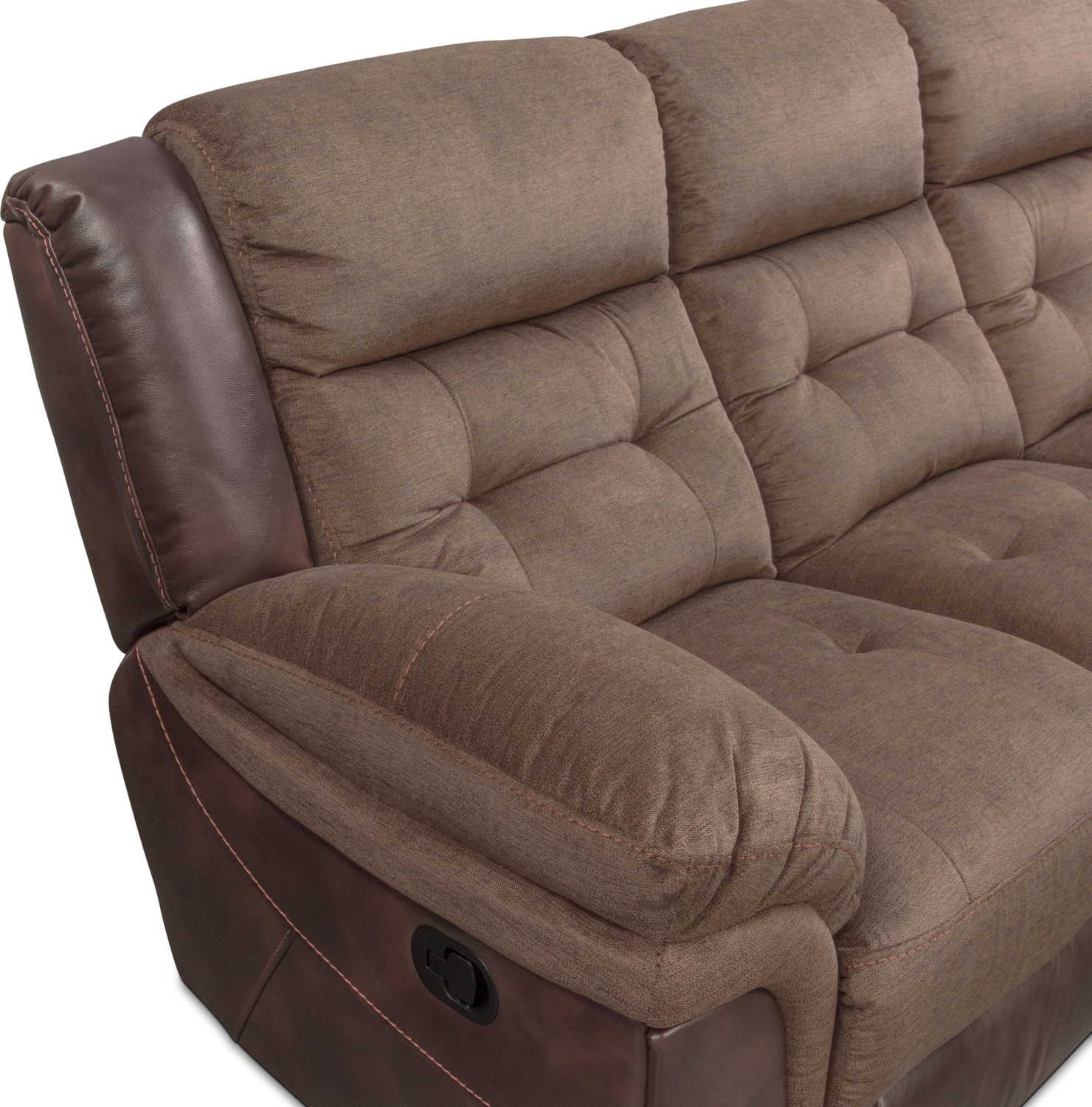 Tacoma Manual Reclining Sofa And Glider Recliner Set | American ...