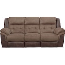 tacoma manual dark brown sofa   