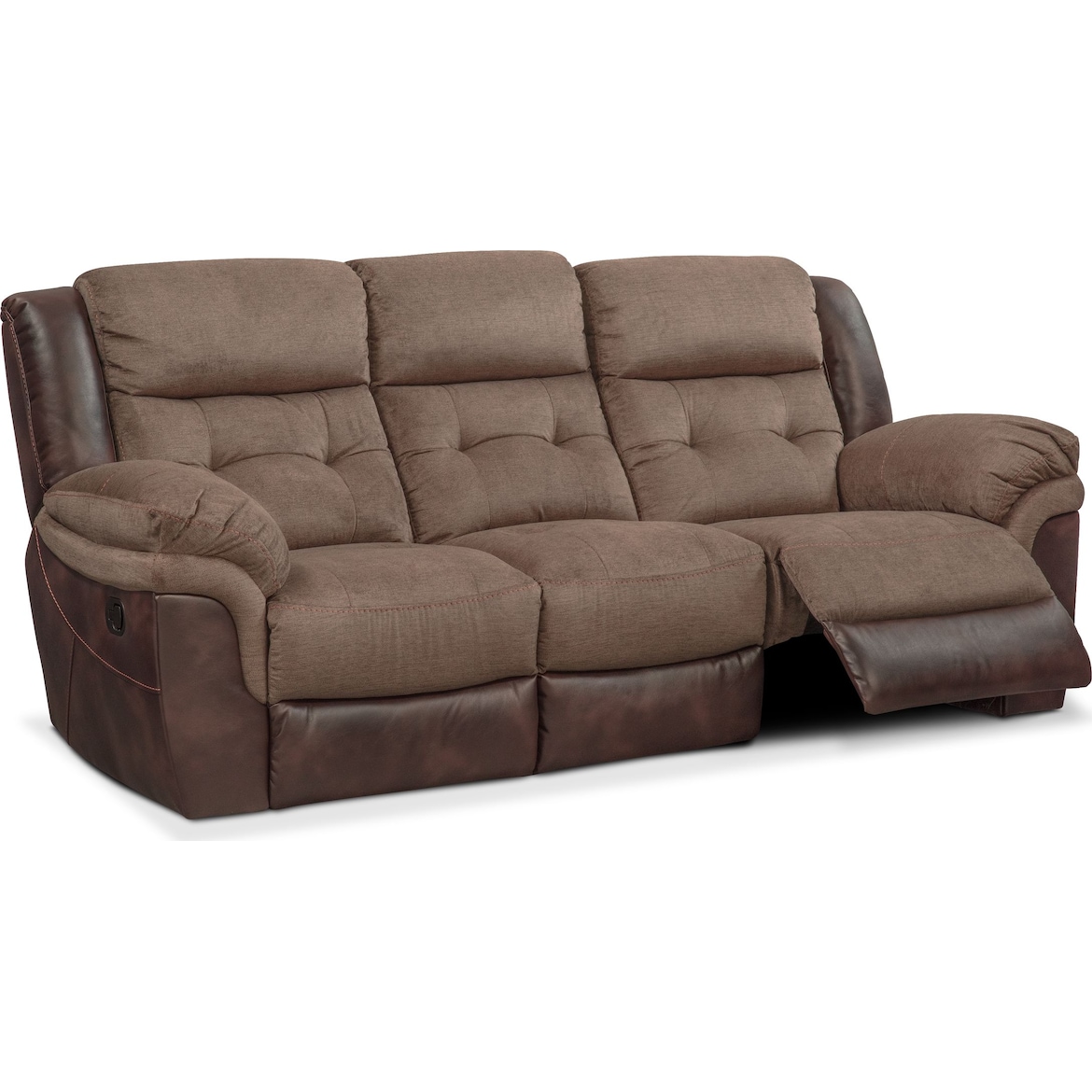 Manual Reclining Sofa and Loveseat Set American Signature