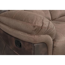 tacoma manual dark brown sofa   