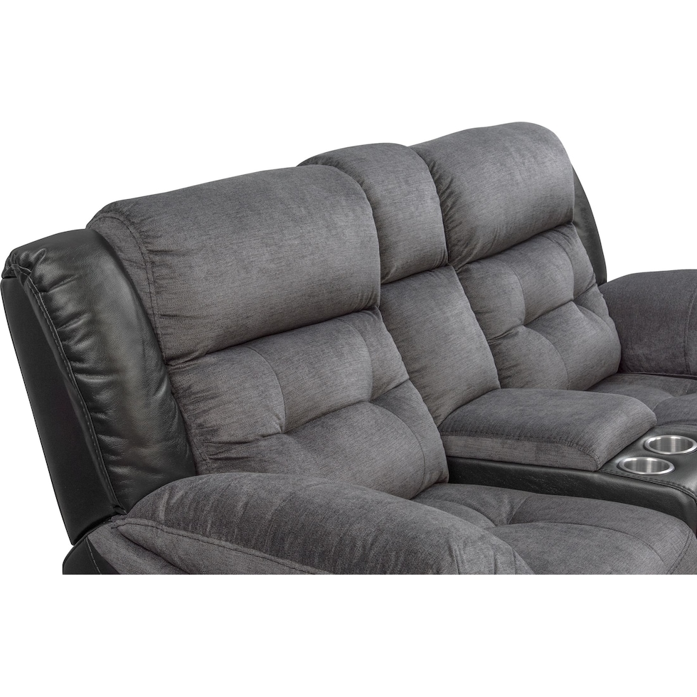 tacoma power black loveseat   