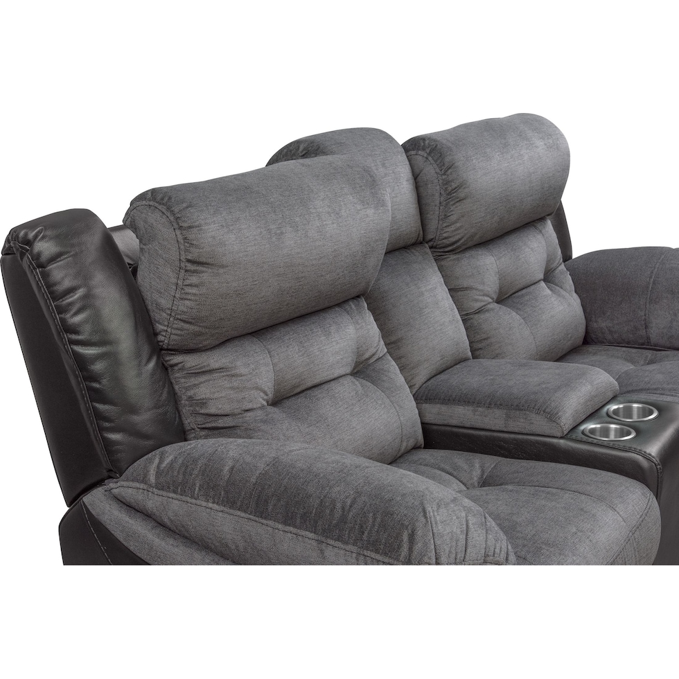 tacoma power black loveseat   