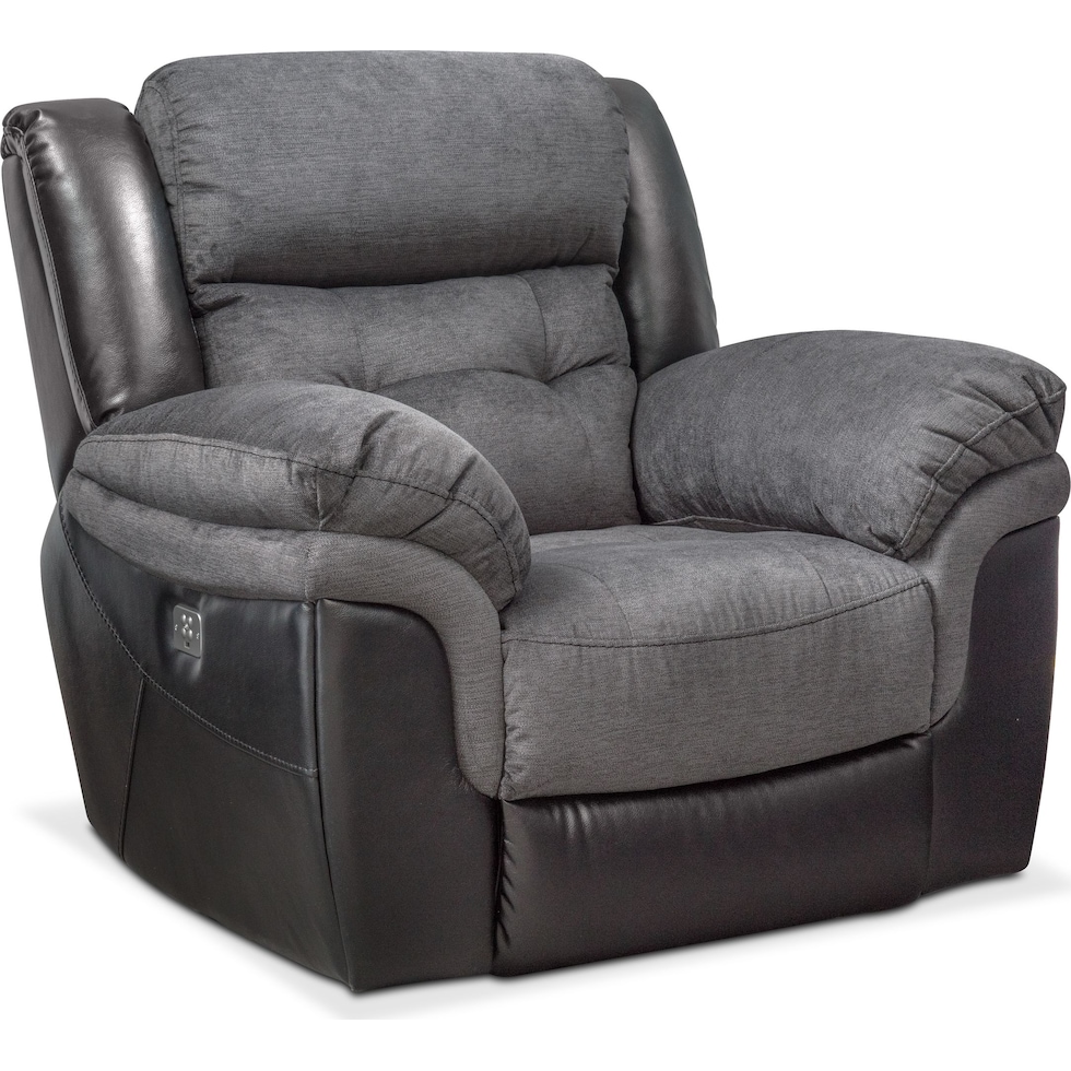 tacoma power black recliner   