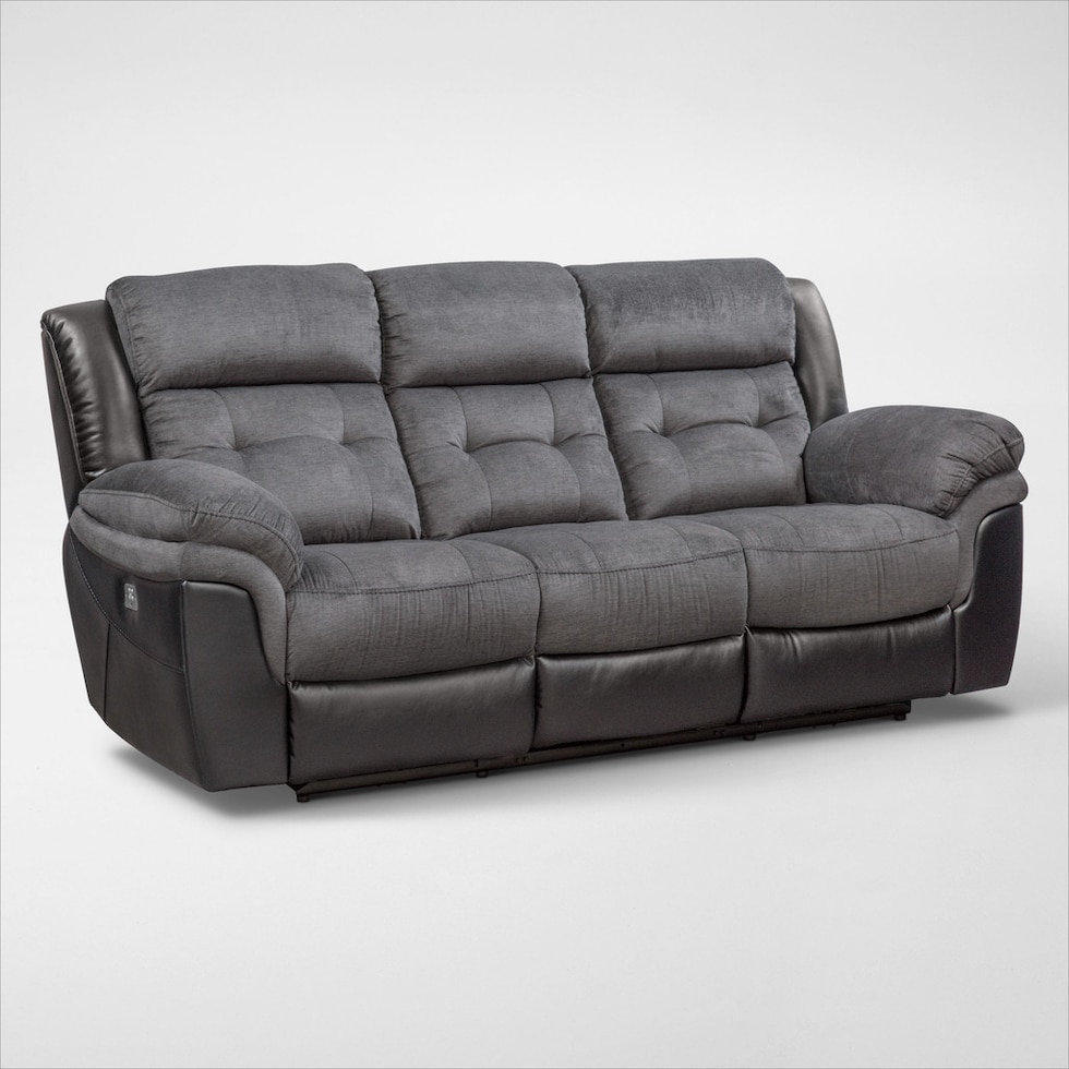 tacoma power black sofa   