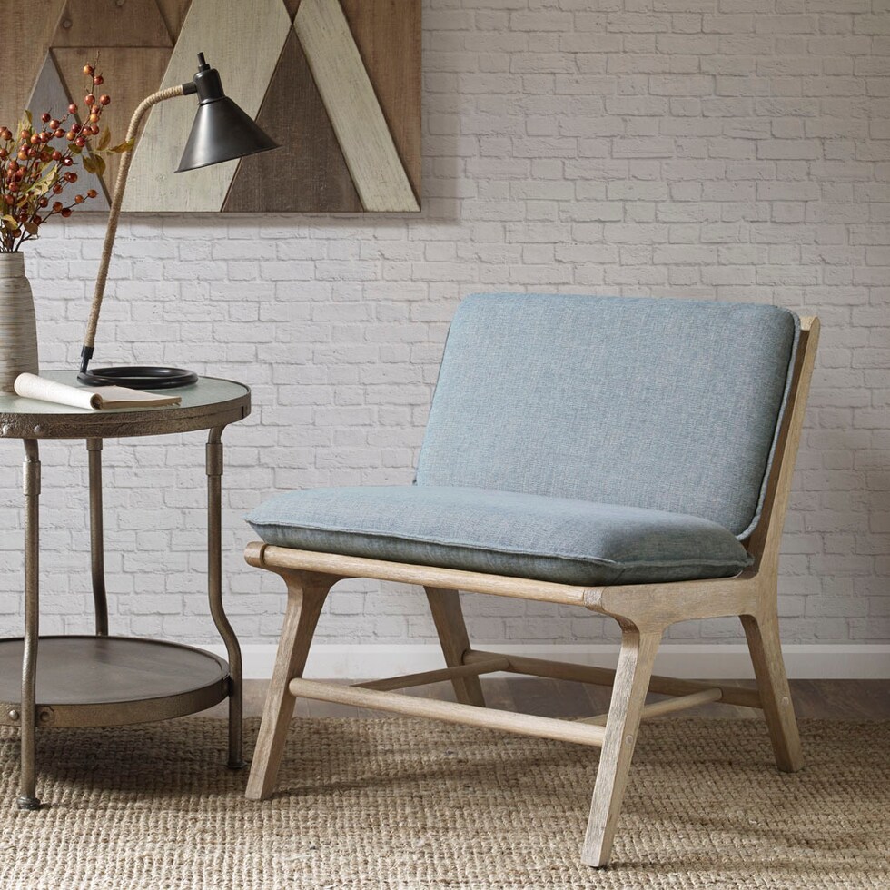 tage blue accent chair   