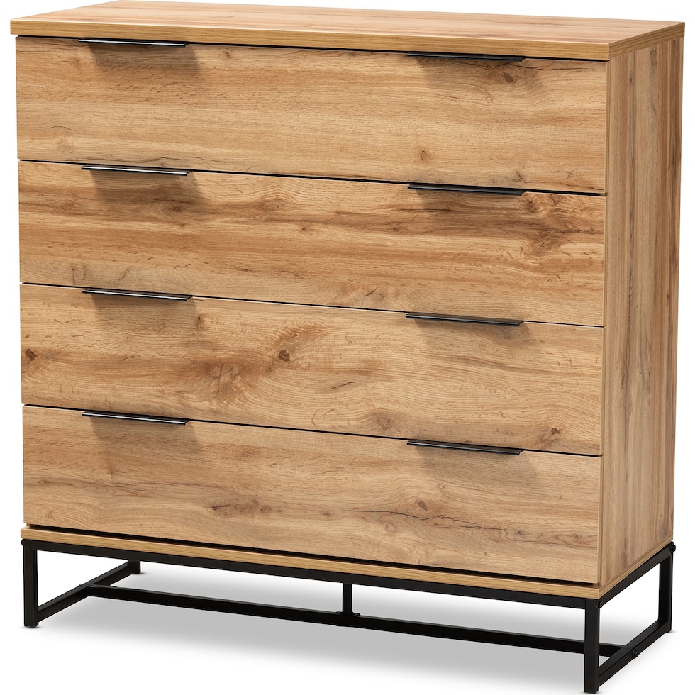 tahni oak black chest   