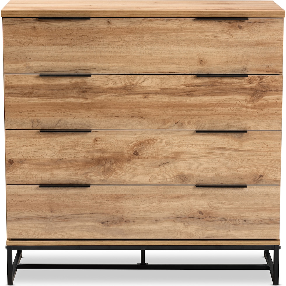 tahni oak black chest   