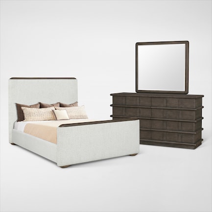 Hazel 5-Piece Bedroom Set with Dresser and Mirror
