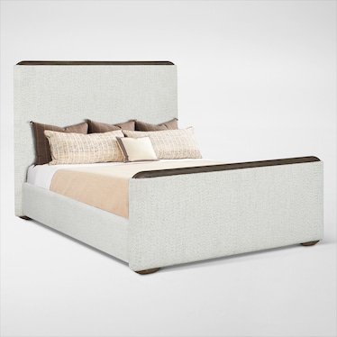 Tahoe 6-Piece Upholstered Bedroom Set with Dresser, Mirror, and Nightstand